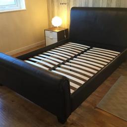 Soft Brown Leather Double 4'6 Leather Sleigh Bed Frame

Assembly Instructions Included

Condition - Great condition

Originally paid £500

Buy from a trusted seller 100% feedback

Can arrange delivery using AnyVan Couriers (very reliable and cheap) for additional cost.