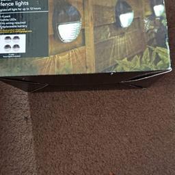 hello for sale George solar fence lights new