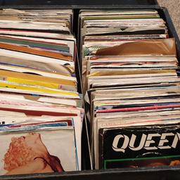 Selling just over 300 7 inch vinyl singles ,complete in a DJ heavy duty carry case with handle. Range of discs,mainly from 70's and 80's with some 1960's. Unpracticle to post due to weight. Cash on collection from London Borough of Havering.Price including the carry case.Thanks for looking.