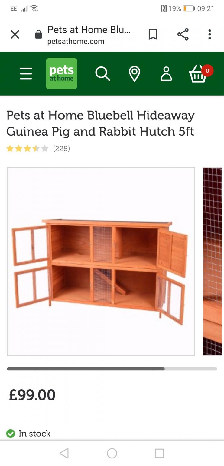 large rabbit hutch in BB10 Burnley für £ 65,00 zum Verkauf Shpock AT