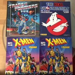 The Real Ghostbusters (1984)
The Transformers (1986)
X Man   -2 mal-   (1994)
Komplett mit allen Stickern/ Aufklebern