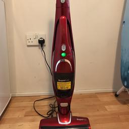 Sell because moving out. 
Very practical as full classic vacuum cleaner combined with a kitchen handle cleaner.