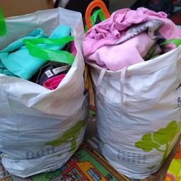 two bags of baby girt clothes.
age about 2-3 years.