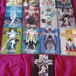 book 1 to 12 manga, plus book 13 how to read death note. paper back
