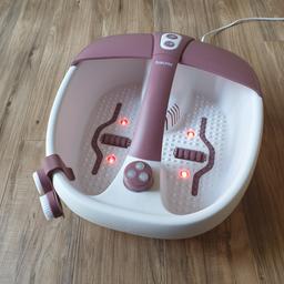 Beurer FB35 Aromatherapy Foot Spa
Only used once so like new, and still in its box
Complete with all original attachments, instructions etc
Vibration massage, bubble massage and water tempering
