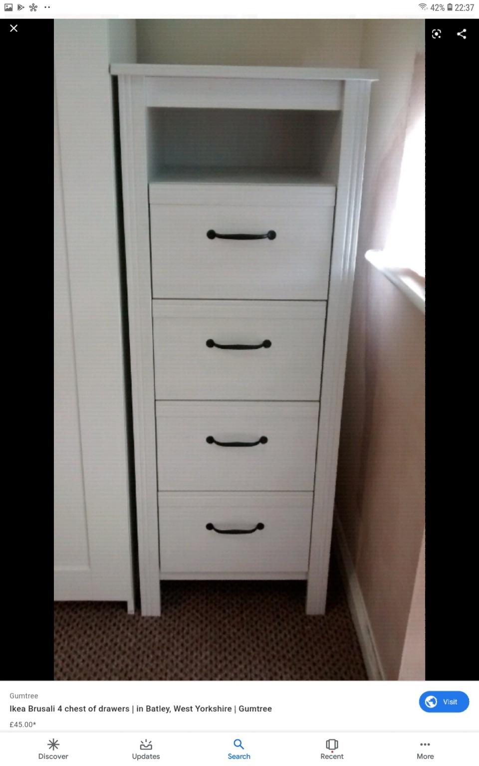 Ikea brusali deals tallboy