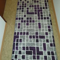 Teppich in grau lila 180×80 cm