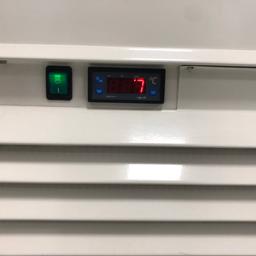 Large display fridge with roller front ideal for small shop to sell chilled goods.
Hardly been used. Is in very good condition and works well as shown on the temperature gauge. It’s is vey heavy!