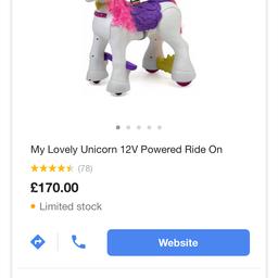 Unicorn ride on Brand-new inbox never been open. Can deliver for Extra