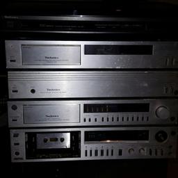 vintage technics stereo untested.. turns on turntable needs belt.. offers..07415 040 203..buyer collects.. 