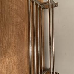 Stainless stall towel rail.
2 levels
Hanging space