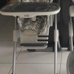 In good condition. 1x highchair. Comes with two trays. 
Adjusts to different heights and folds easily. 

Collection from RM5