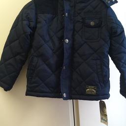 Brand new boys jacket/ coat with tag. Great condition
 size 3/4 yrars.