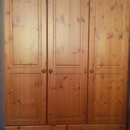 pine bedroom furniture collection s6 Hillsborough 3 door wardrobe with 4 draws 2xbedside draws long thin draws an big set of draws £100