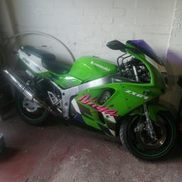 Kawasaki ninja ZX6R motorbike

600cc

11 months mot

full scorpion exsaust

41k miles

just had carbs cleaned

runs smooth 

£800 no offers ( won't take penny less )

in no rush to sell