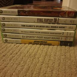 6st spel för Xbox 360, blandade genrer.
20kr/st.