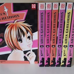 Verkaufe den Manga Aikos Geheimnis Band 1-6, 9.

Er ist in einem guten Zustand, hat lediglich leicht angeschlagene Ecken. Band 9 ist etwas stärker vergilbt.

Versand als Büchersendung oder DHL/Hermes Paket.
Bezahlung per Überweisung.