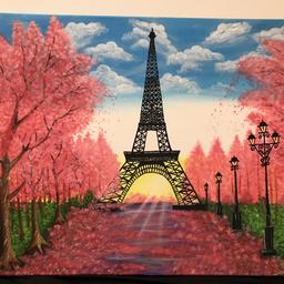 A bright hand painted acrylic painting on a stretched canvas.

This stretched canvas measures : 24 x 30 x 0.7 inches

Please note that the colours of pictures can vary a little depending on your screen settings.