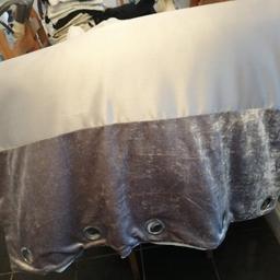 90 by 90 silver Grey curtains as new