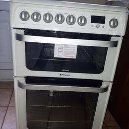 A few cracked lines on stove but still working and fully functional, not used much, selling for a gas a cooker instead, collection only, can help with loading unloading if you live locally to LE4 1DD