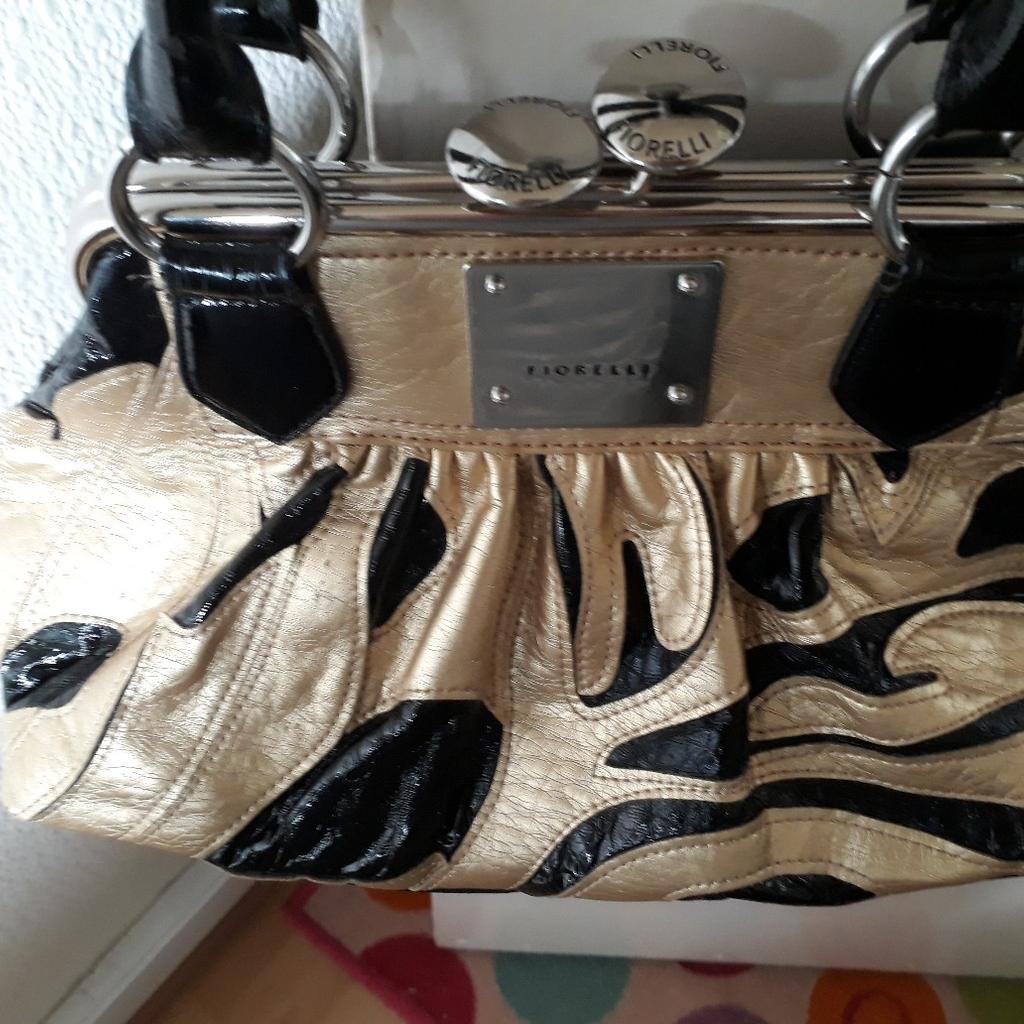 gold and black patient handbag excellent condition collection only