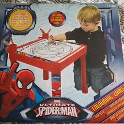 Brand new marvel ultimate spiderman colouring table. 
Suitable for 3-6yrs
Never been opened, still boxed.
Collection from Willenhall WV13 only