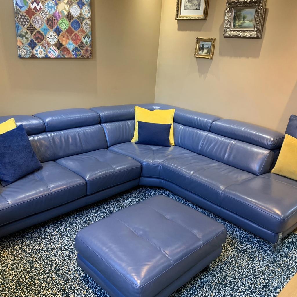 DFS extra large stage corner sofa & footstool in PR1 Ribble for £700.00 for sale Shpock