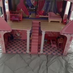 DOLLS HOUSE  good  condition comes with a few bits ie steps cot doll  pick up only from wellingborough