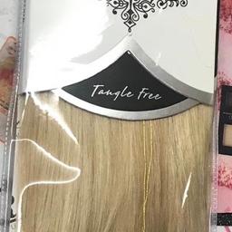 Selling the silky luxati by rush hair extensions
100% human hair worlds finest.
This is the P24/613
110 grams full head clip ins
Can be dyed and styled
New with tags 
14 inch blondes starting price £32

Real human hair all colours now available in other lengths please message for prices dependant on colour and length prices start from £29.99
Bulk orders taken
Can post out additional cost of p&p £4.50