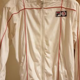 white line fila jacket cream uk xxl collection only