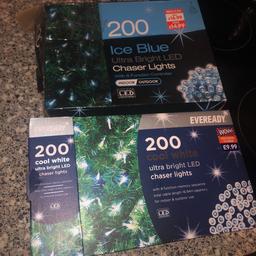 200 Ive blue & 200 ultra white LED. Fab condition