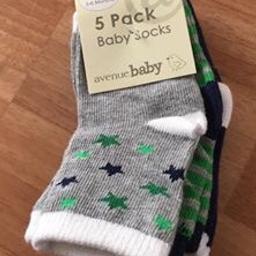 Pack of 5 brand new baby socks 3-6 months. Unwanted present and now to small. 

Collection B90 area, Shirley

From a pet and smoke free home. 

On other sites