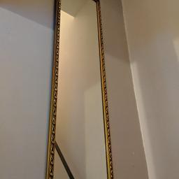 antique style long length mirror. pretty edging. collection only.