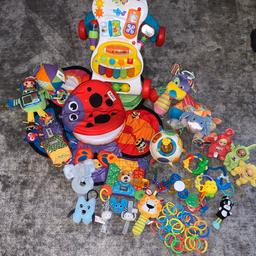 Lamaze, fisher price, v-tech, lots of items, some brand new, great bindle for Xmas