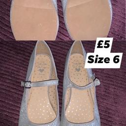 Blue zoo sparkly shoes worn once size 6
