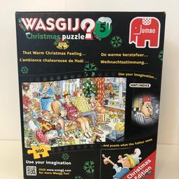Wasgij Christmas puzzle 5.
500 piece jigsaw 
Been made up and put back into the box. All pieces are there

Collection only