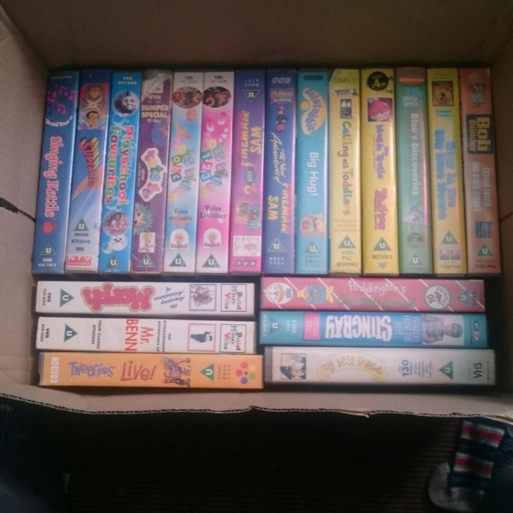 box of kids vhs tapes in Wolverhampton for £15.00 for sale | Shpock