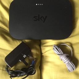 Sky Router Box ER115 with Power Adapter and Phone Socket Lead. £6 cash on collection.
Collection within 48 Hours of Agreeing to Buy or will re-list.