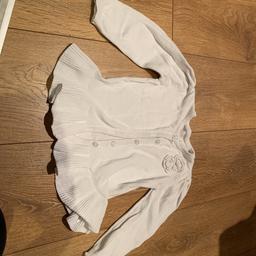 Girls white cardigan by Nutmeg 18-24 months. Good condition. Collection S20 Owlthorpe or S6 Foxhill