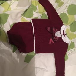 Spanish style bow jumper and shorts size 6-9 month worn once but really good condition still like new