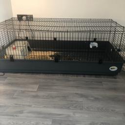 Large rabbit cage -  Brought from pets at home, less than 12 months old. Comes with 2 bales of hay. Measurements are 140cm x 70cm. Collection only