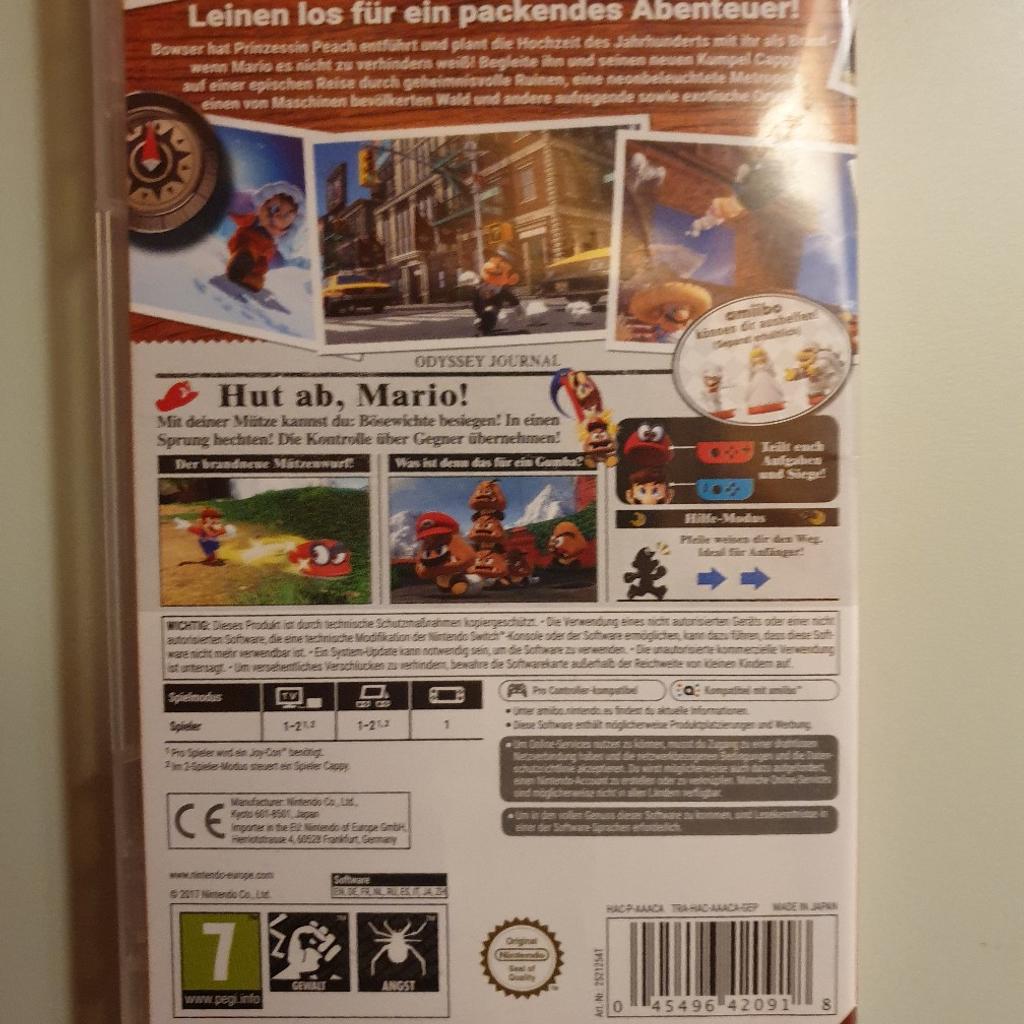 Super Mario Odyssey (Nintendo Switch) in 4890 Frankenmarkt für 33,00
