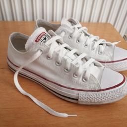 White all star ox classic converse, size 6 RRP £50,worn a couple of times great condition, selling for £20 or nearest offer. Collection from Crosby x