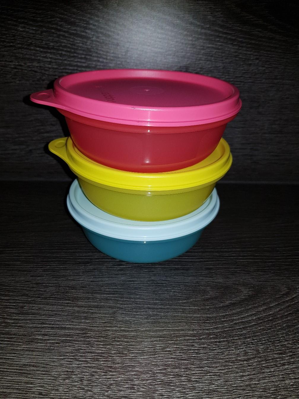 Tupperware Sommer Drops Schüssel 300 Ml | Auslaufsicher Mit Deckel | Farbe Orange