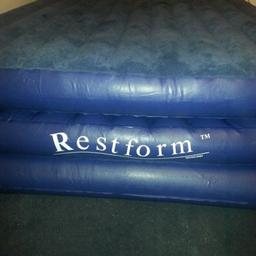 King size inflatable bed with electric pump.

inflates in a matter of minutes

This has been used twice by us and since we have got a sofa so it has never been used.

it is a strong sturdy bed and portable, comes with all the bits, car charger, different nozels for pump, electric pump, carry bag.

Bought for £130, selling for cheap for space

brand new condition

contact me any time
07922666792