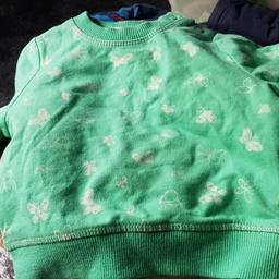 new...baby girls green and white jumper 
..size 3-6 months...brand  Mothercare...collection