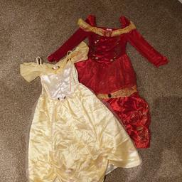 Christmas red belle dress 5-6 years 

yellow classic belle dress age 5-6 years