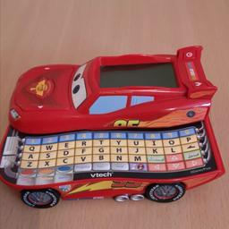 Vtech Disney Pixar Cars Lightning McQueen learning activities games console.

Different types of games, easy to work, fun to use.

Condition is Used.