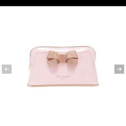 Ted baker make up bag in pink with tags great Christmas 🎄 gift 🎁