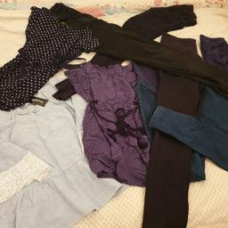 maternity bundle in good condition
3 pairs of Jeans 
3 tops
2 leggings
from pet and smoke free home
collection only please